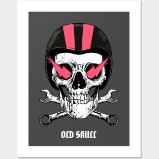 old skull Posters and Art